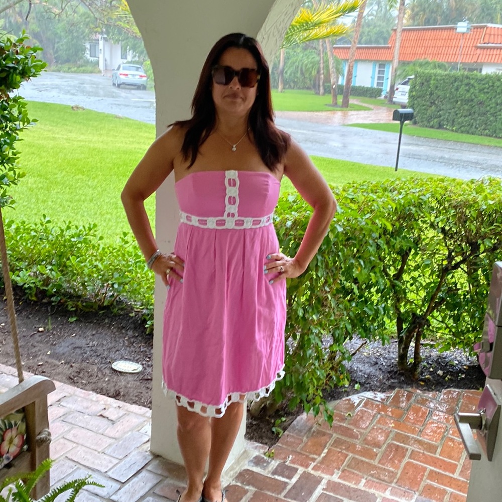 Lilly Pulitzer Betsy beaded embroidered Dress-Size 10 - Picture 2 of 8